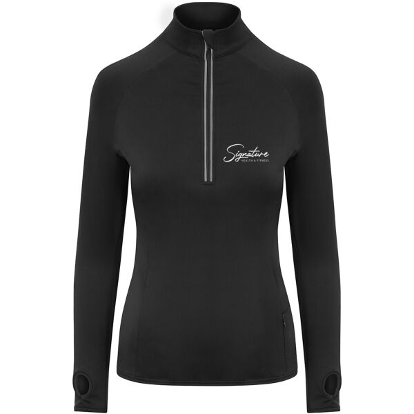 Signature Fit  - Run Club Cool-Flex Girlie Half Zip Top Thumbnail